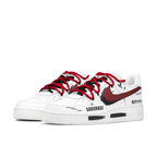 Extra Lace Red Shadow Black Custom Air Force 1