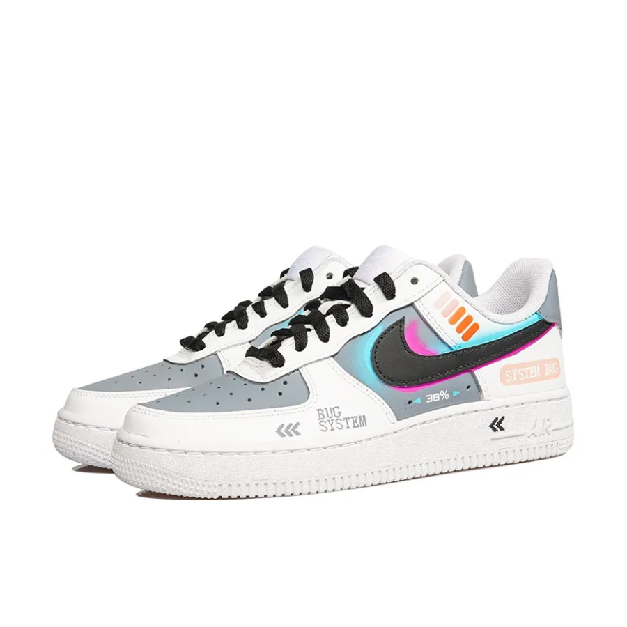 Gray Purple Blue Black Custom Air Force 1