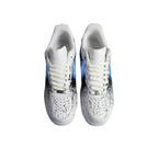 Blue Black Dripping Spray Custom Air Force 1