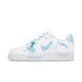 Extra Lace Broken Blue Custom Air Force 1