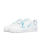Extra Lace Broken Blue Custom Air Force 1