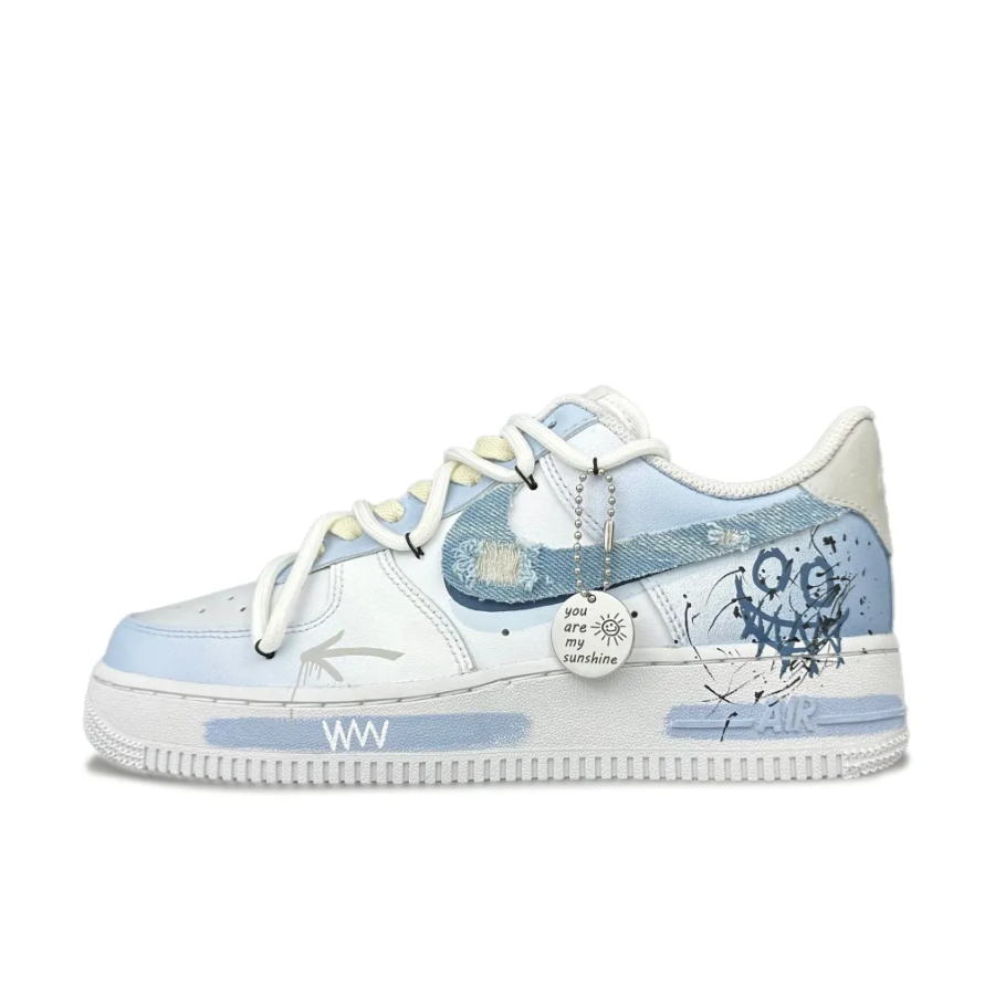 Patch Extra Lace Blue Custom Air Force 1