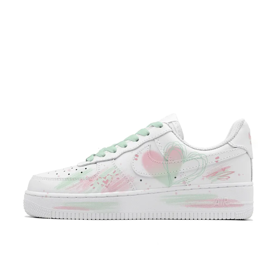 Light Green Pink Heat Custom Air Force 1