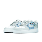 Extra Lace Snowflake Blue Custom Air Force 1