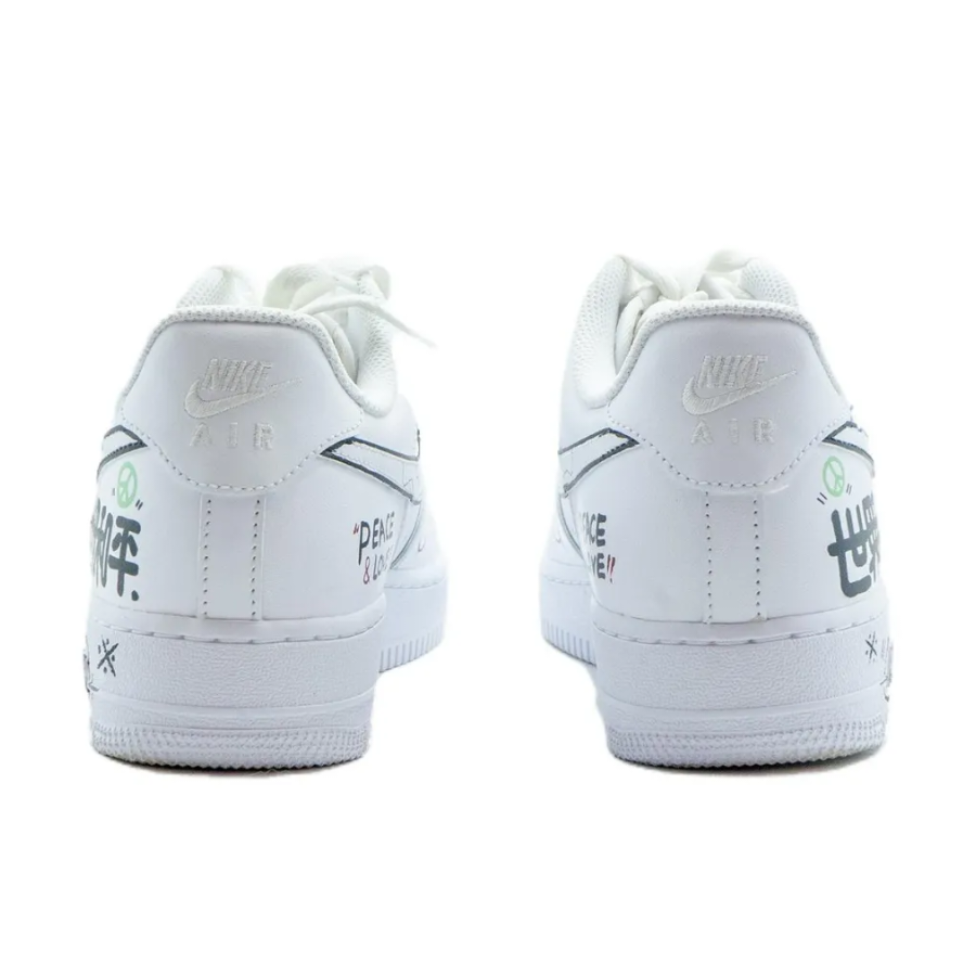 Peace Love Font Custom Air Force 1