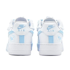 Extra Lace Blue White Gradient Custom Air Force 1