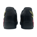 Peony Embroidery Red Green Custom Air Force 1
