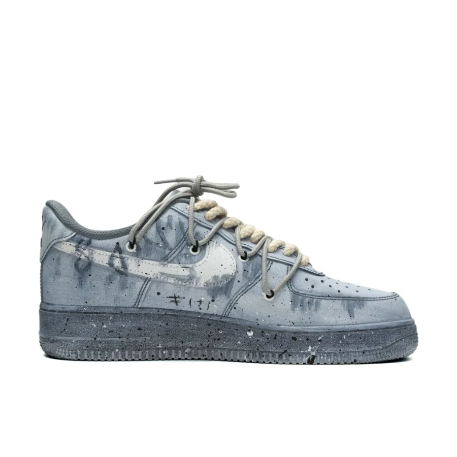 OOTD Gray Extra Lace Custom Air Force 1