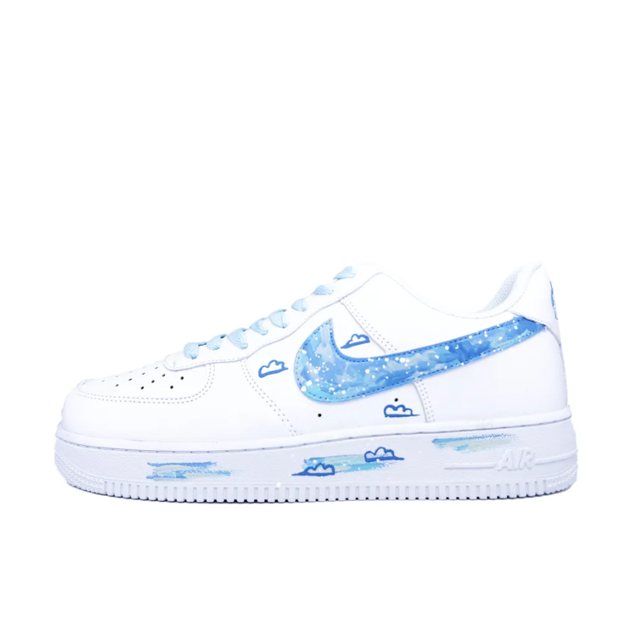 Blue Night Cloud Star Custom Air Force 1