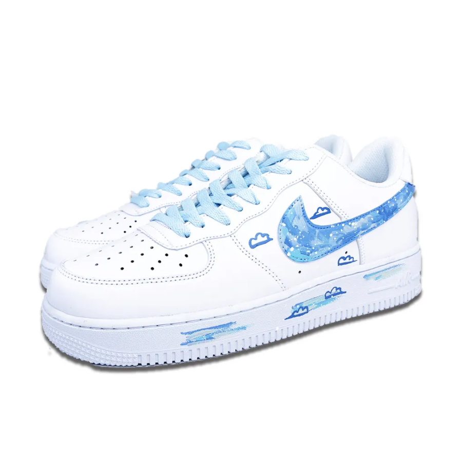 Blue Night Cloud Star Custom Air Force 1