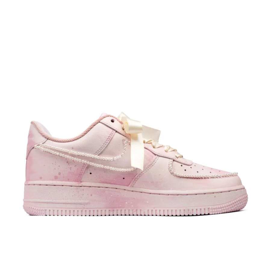 Pink Pearl Swoosh Custom Air Force 1
