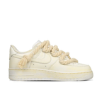 Thick Lace Black Font Custom Air Force 1