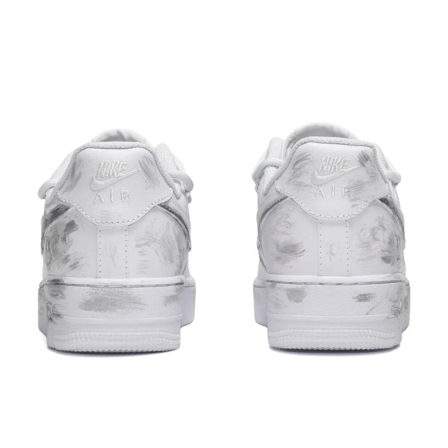Extra Lace Gray White Custom Air Force 1