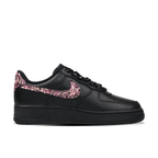 Graffiti Pink Swoosh Black Custom Air Force 1