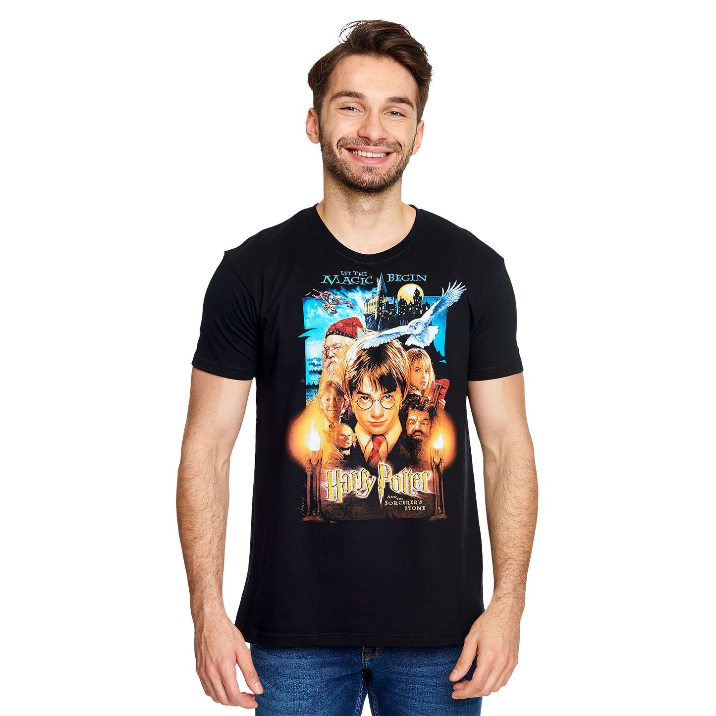 Harry Potter - Philosopher's Stone Poster T-Shirt Black