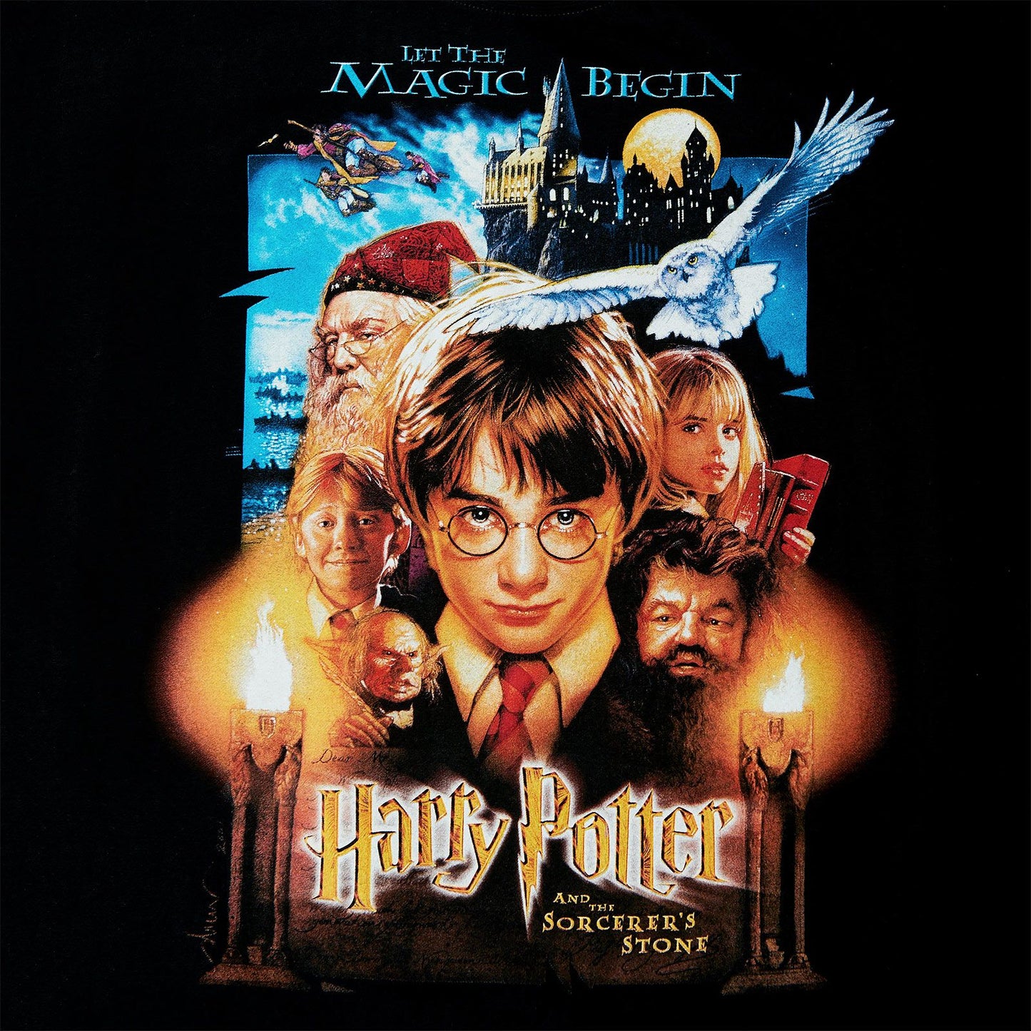 Harry Potter - Philosopher's Stone Poster T-Shirt Black