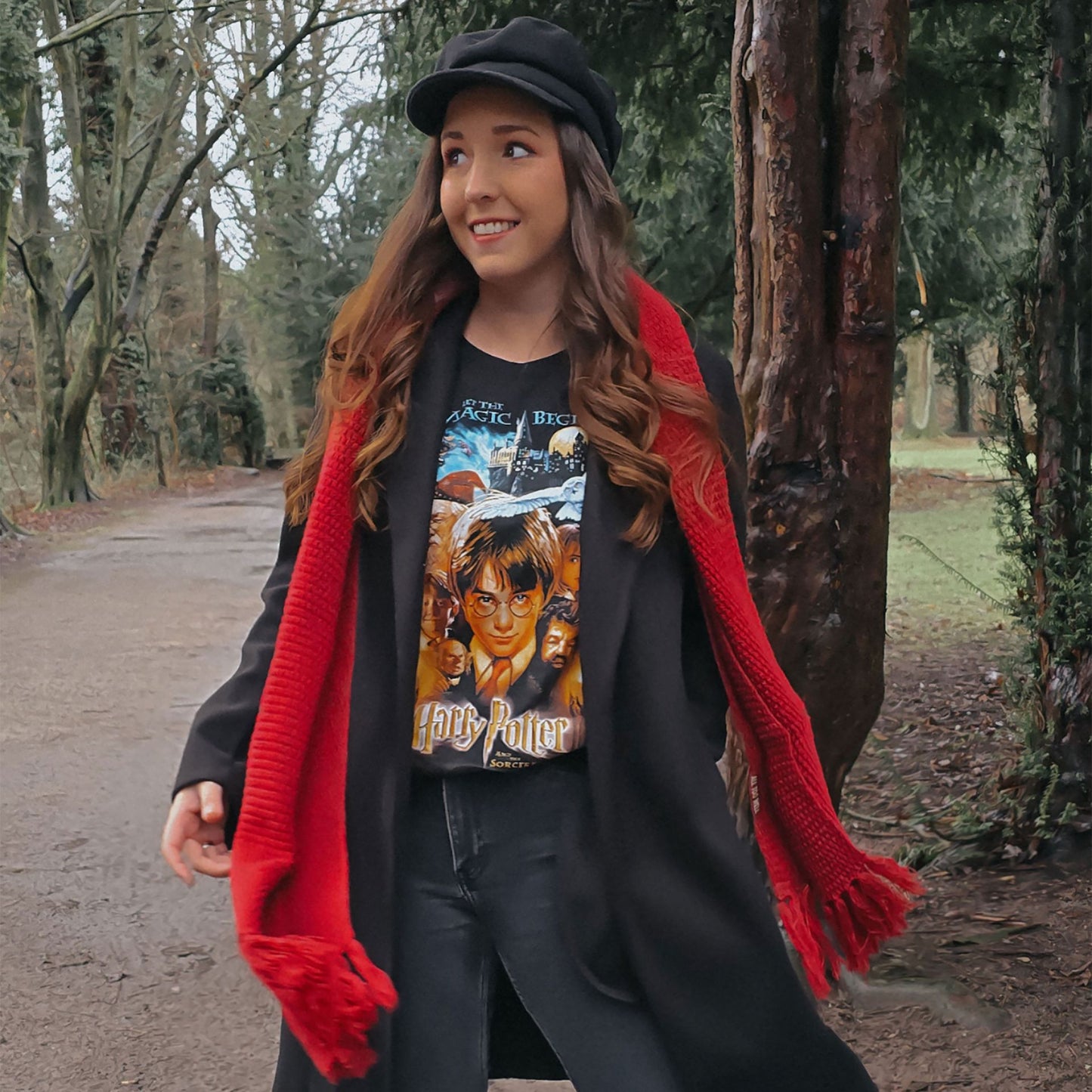 Harry Potter - Philosopher's Stone Poster T-Shirt Black