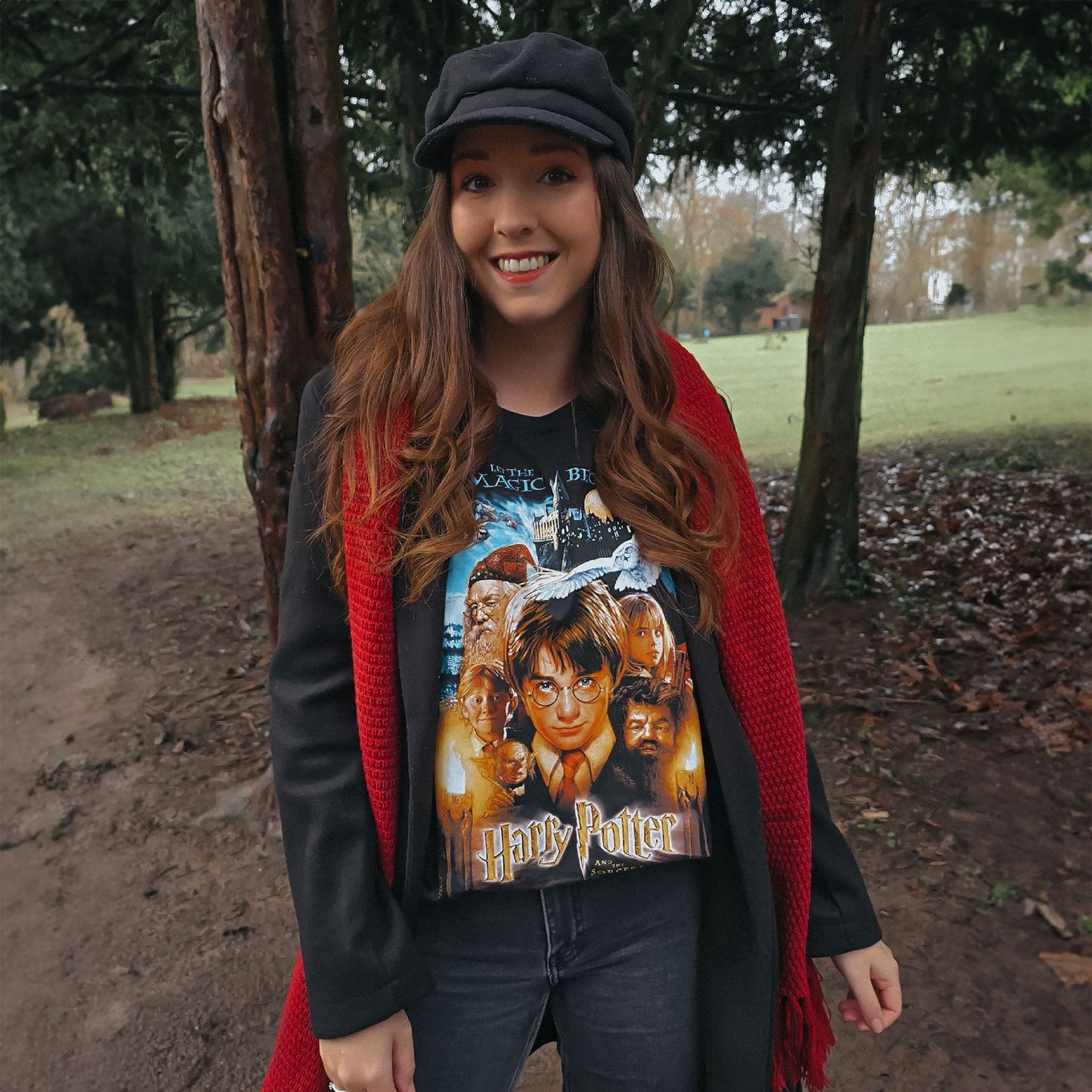 Harry Potter - Philosopher's Stone Poster T-Shirt Black