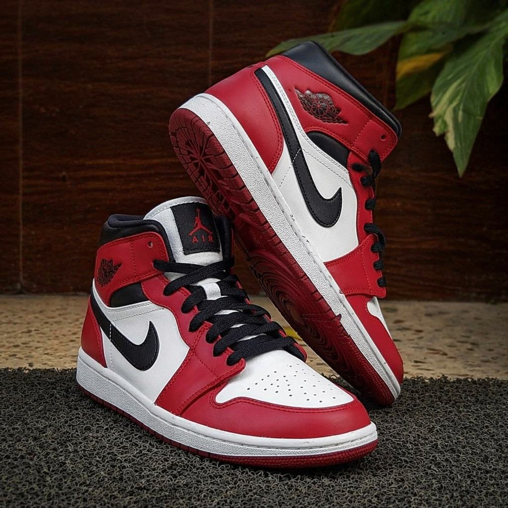 Hand Painted Custom Red Air Jordan 1 Sneakers