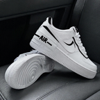 Hand Painted Black & White Custom Air Force 1 Sneakers