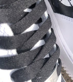 Hand Painted Custom Black & White Air Force 1 Sneakers