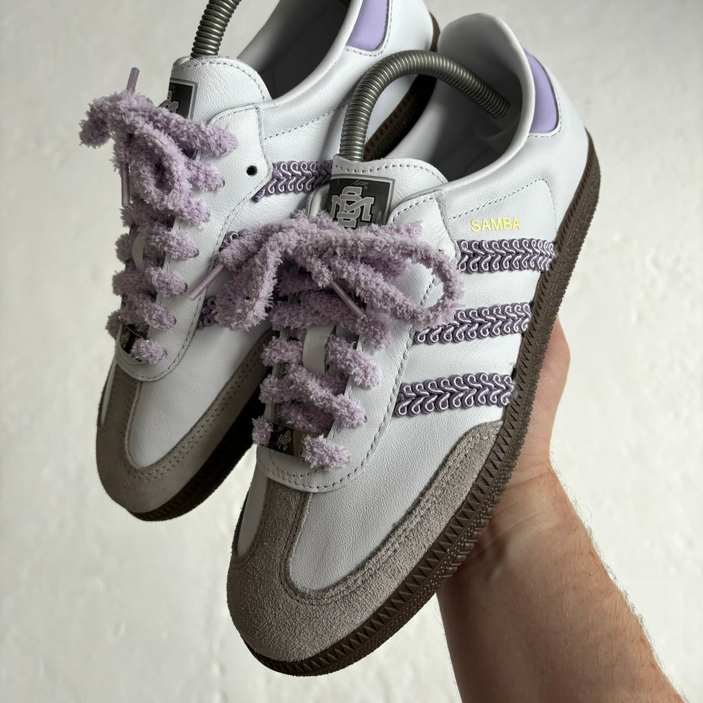 Ayon Braid Lilac Custom Adidas Samba