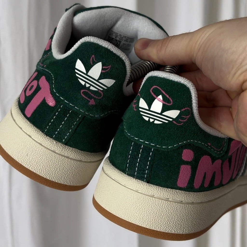 Campus Groovy Letters Graffiti Custom Adidas Samba