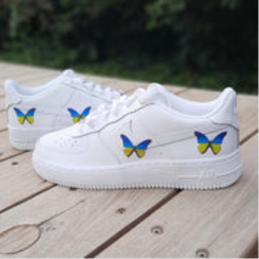 Ukraine Blue Yellow Butterfly Custom Air Force 1