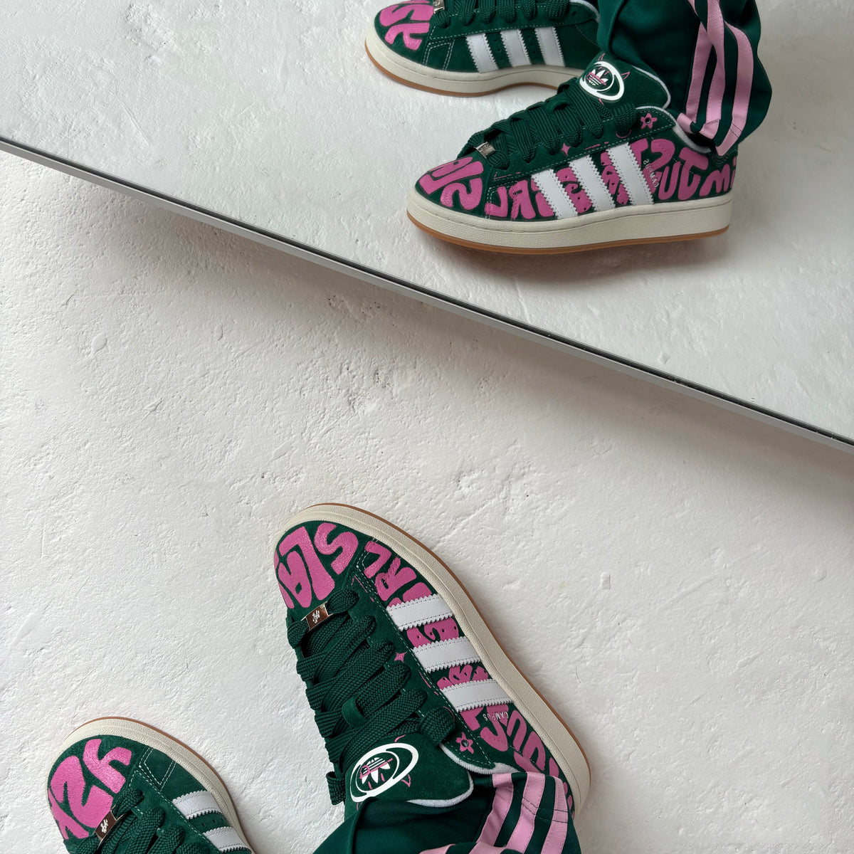 Campus Groovy Letters Graffiti Custom Adidas Samba