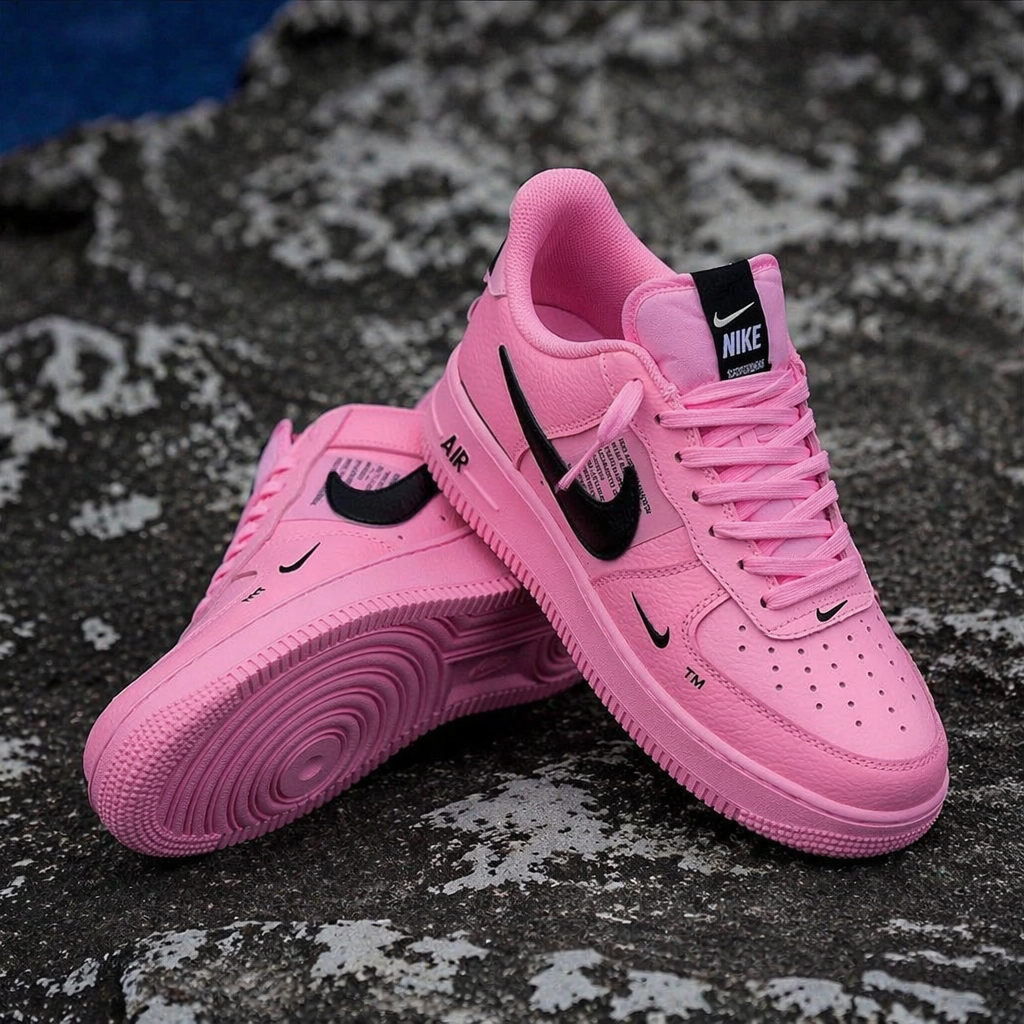 Hand Painted Pink Custom Air Force 1 Sneakers
