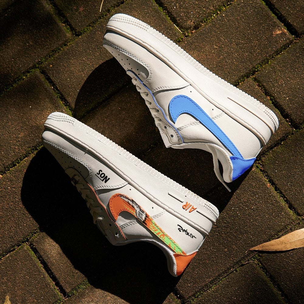 Blue Orange GTR Custom Air Force 1