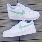 Green Purple Splash Custom Air Force 1