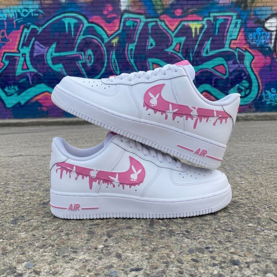Playboy Pink Drip Custom Air Force 1