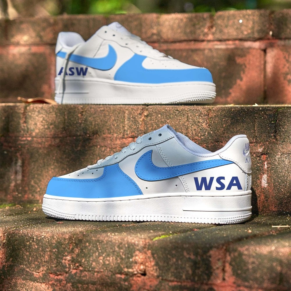 Blue White Ski Custom Air Force 1