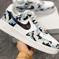 Black Blue Camouflage Custom Air Force 1