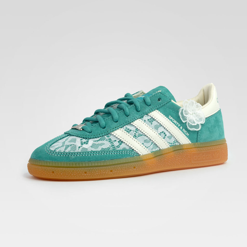 Sporty-Rich Lacey Flower Green Custom Adidas Samba