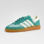Sporty-Rich Lacey Flower Green Custom Adidas Samba