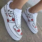 Anime Clouds Birds Red Custom Air Force 1