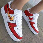 Anime Eye Red White Custom Air Force 1