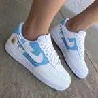 Argentina Drip White Baby Blue Custom Air Force 1