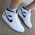Astronaut Star Moon Constellation White Navy Blue Custom Air Jordan 1