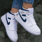 Astronaut Star Moon Constellation White Navy Blue Custom Air Jordan 1