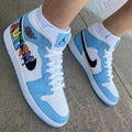 Autism Awareness Baby Blue and White Custom Air Jordan 1