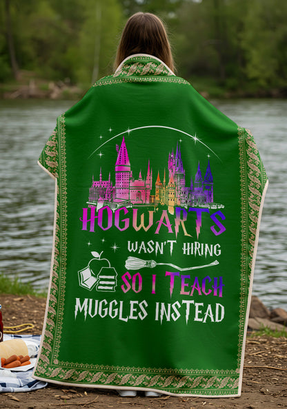 Hogwarts Houses Premium Sheepskin Blanket | Harry Potter - I Save Teach