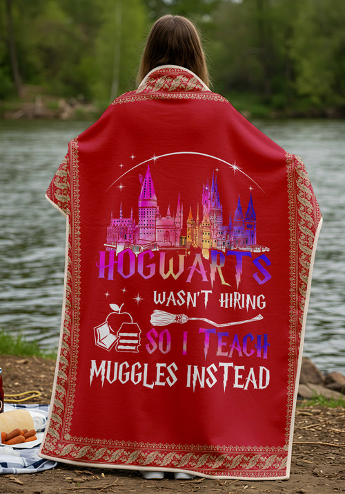 Hogwarts Houses Premium Sheepskin Blanket | Harry Potter - I Save Teach