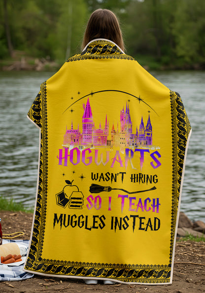Hogwarts Houses Premium Sheepskin Blanket | Harry Potter - I Save Teach