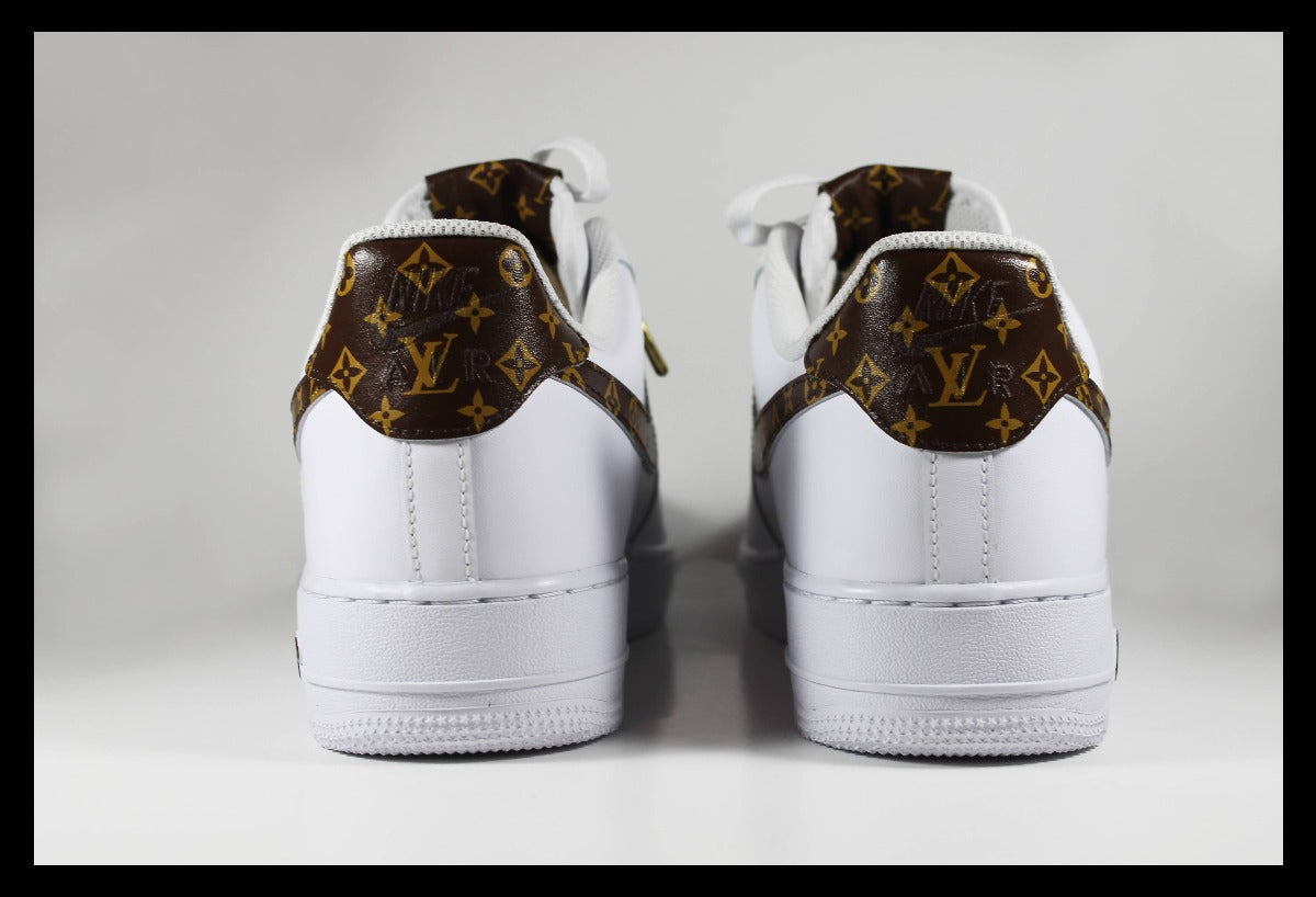 Brown LV Custom Air Force 1