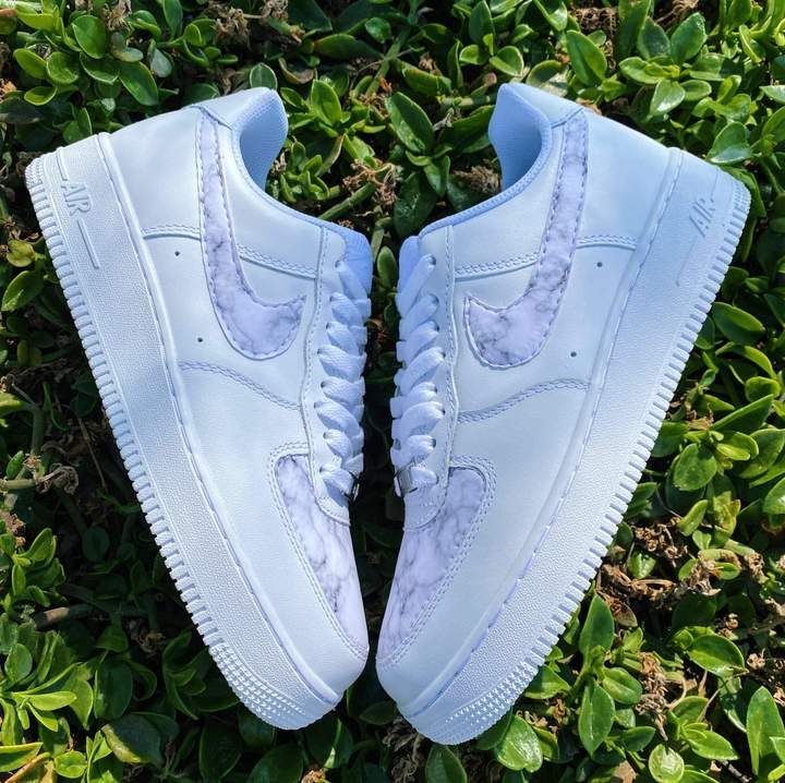 Baby Blue Marble Custom Air Force 1