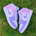 Baby Pink and Lilac Custom Air Jordan 1