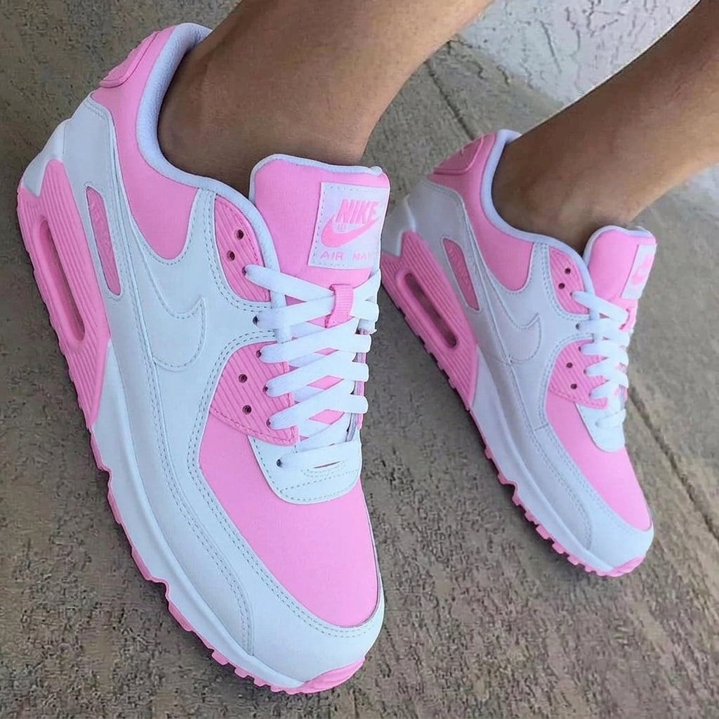 Baby Pink White Custom Nike Air Max 90